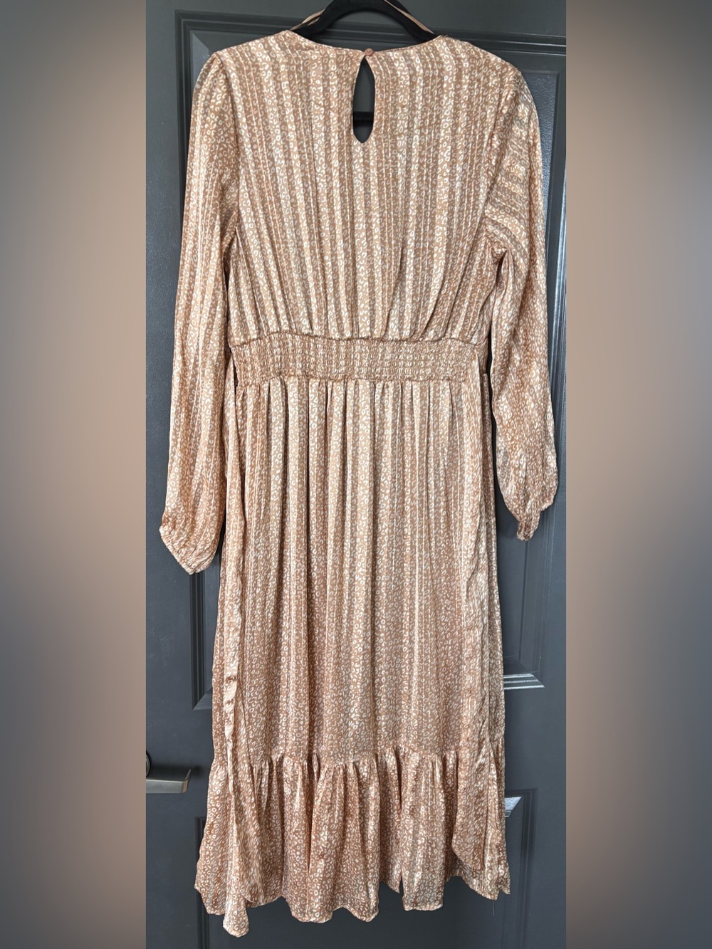 Japna Beige Leopard-Print Maxi Dress - Picture 2 of 5